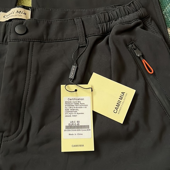 Camii Mia Women's Winter Warm Slim Windproof Waterproof Fleece Pants W36 x 30L - Picture 9 of 12
